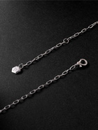 SHAY - Mini White Gold Diamond Cross Necklace