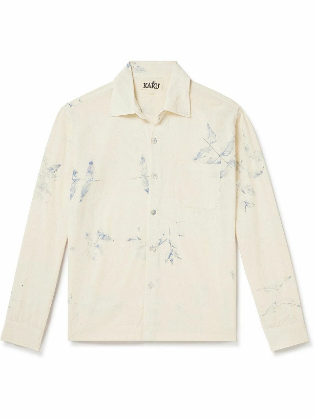 Photo: Karu Research - Printed Cotton Shirt - White