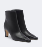 Manolo Blahnik Vivecal leather ankle boots