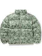 VETEMENTS - Quilted Padded Printed Shell Down Jacket - Green