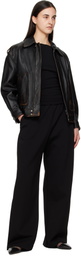 WARDROBE.NYC Black Semi Matte Track Lounge Pants