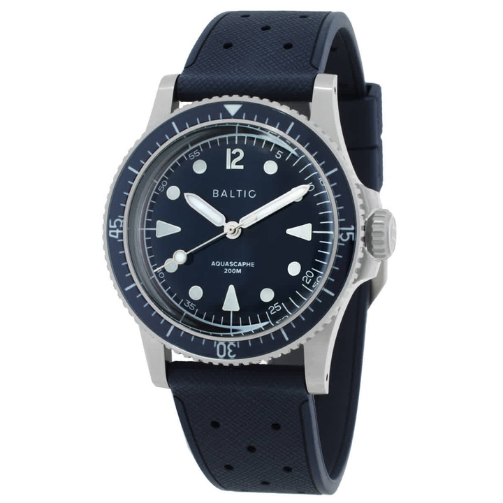 Photo: Baltic Aquascaphe Mk2 Automatic Blue Dial Mens Watch AQUAMK2BLUE37