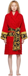 Versace Underwear Red 'I Heart Baroque' Robe