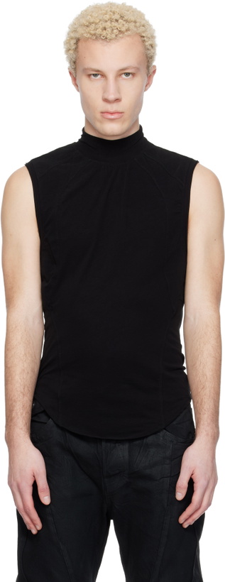 Photo: Julius Black Seamed High Neck T-shirt