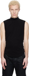 Julius Black Seamed High Neck T-shirt