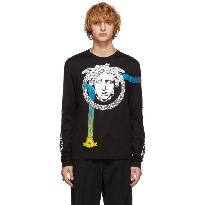 Photo: Versace Black Medusa Long Sleeve T-Shirt