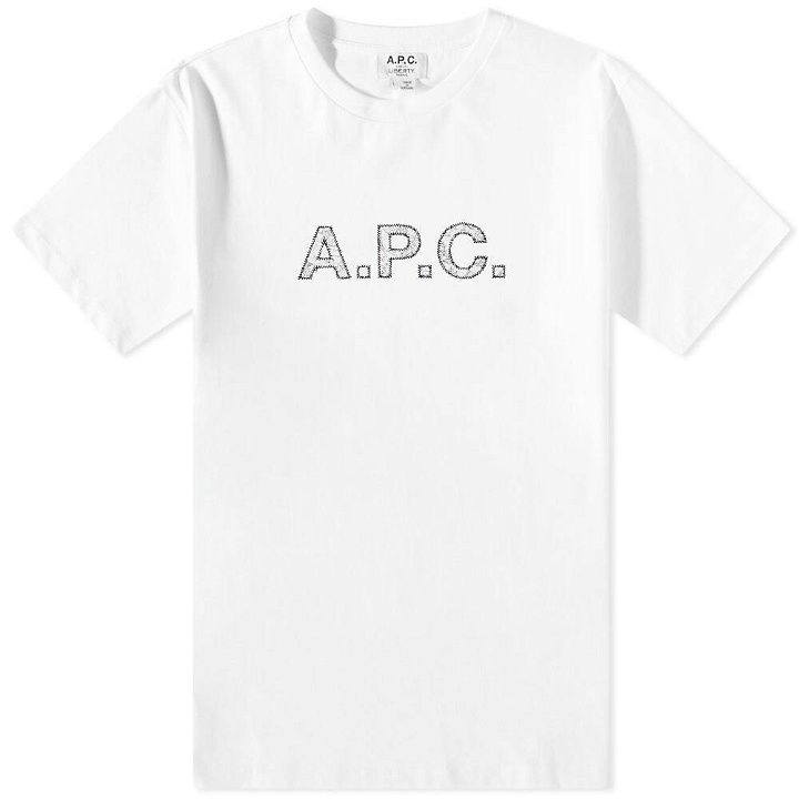 Photo: A.P.C. x Liberty Dragon Logo T-Shirt in White