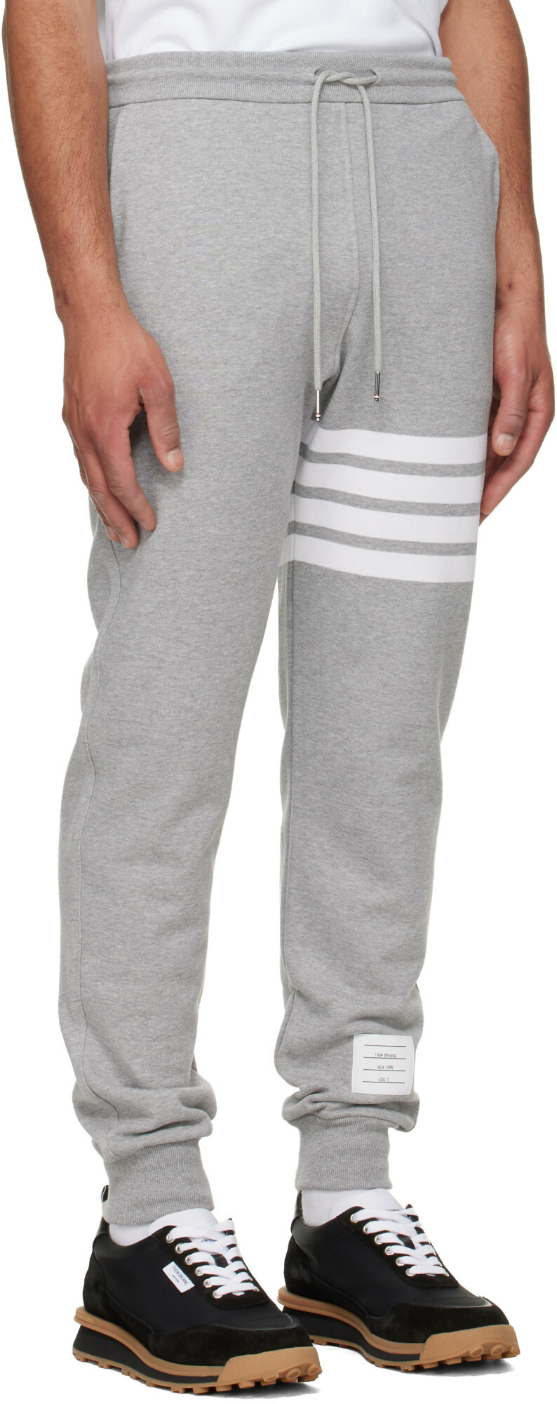 Thom Browne Gray Classic Loopback 4-Bar Sweatpants