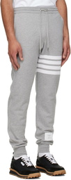 Thom Browne Gray Classic Loopback 4-Bar Sweatpants