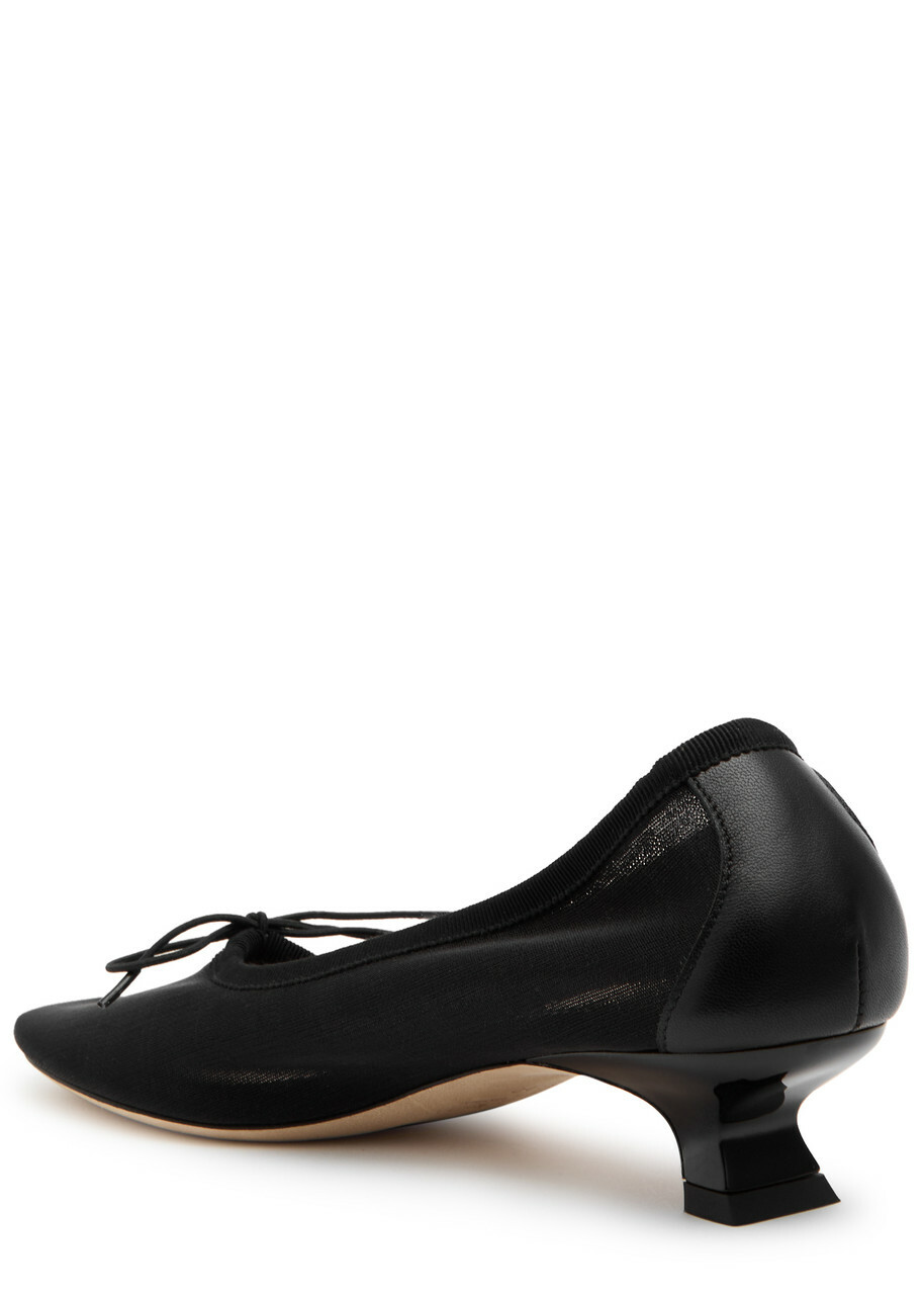 Simone Rocha 40 Crystal-embellished Mesh Pumps Black Simone Rocha