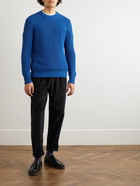 DOPPIAA - Ribbed Cotton Sweater - Blue