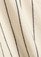 Free People Devon Balloon Striped Cotton Jacket Ivory