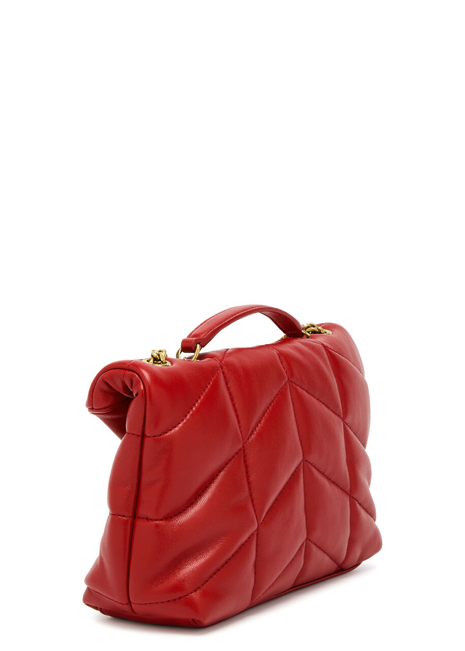 Saint Laurent Toy Puffer Quilted Leather Shoulder bag - Red - One Size
