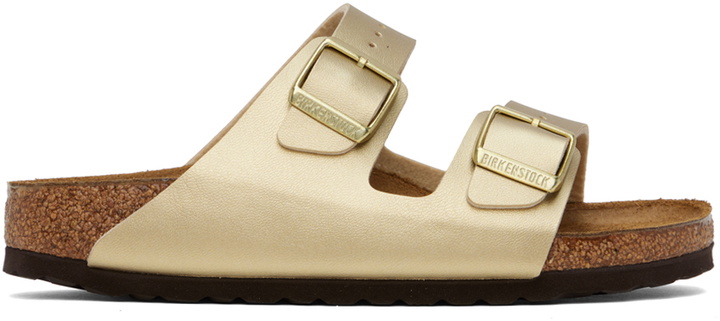 Photo: Birkenstock Gold Narrow Arizona Sandals