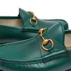 Gucci Men's Roos Classic Horse Bit Loafer in Vintage Green