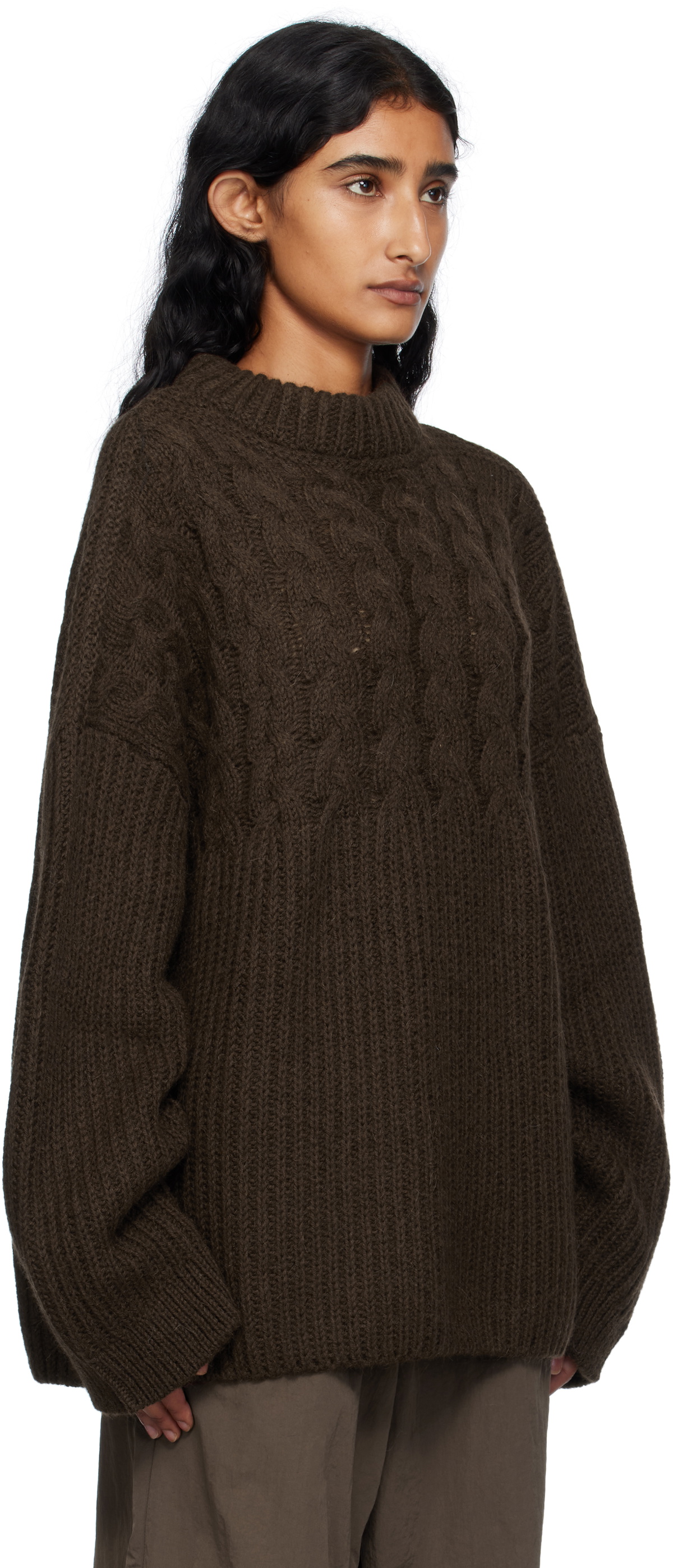 Cecilie Bahnsen Brown Belinda Sweater