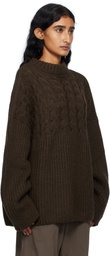 Cecilie Bahnsen Brown Belinda Sweater