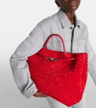Bottega Veneta Andiamo Intrecciato Large suede tote bag
