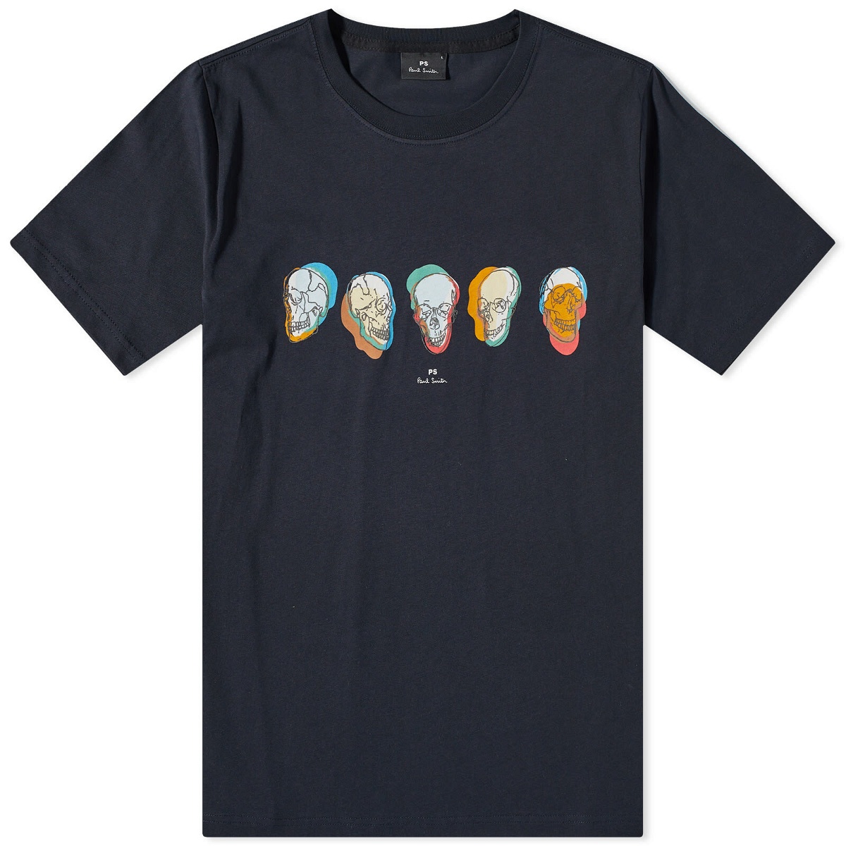 Photo: Paul Smith Repeat Skull T-Shirt in Blue