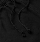 424 - Logo-Embroidered Fleece-Back Cotton-Jersey Sweatpants - Black