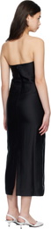 Loulou de Saison Black GIULIA Bustier Midi Dress