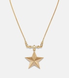 Marie Lichtenberg Connector 18kt gold charm necklace with jasper and diamonds