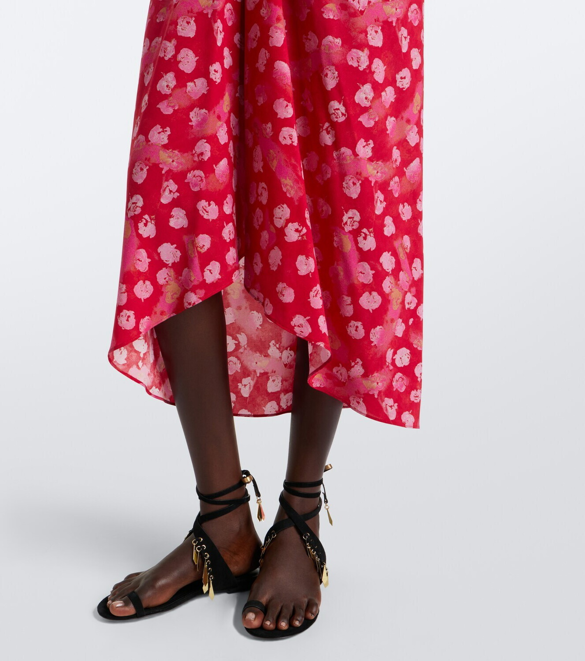 Isabel Marant Albini floral silk-blend midi dress