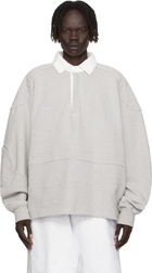 Hed Mayner Gray Paneled Polo