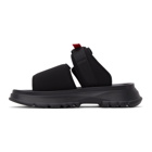 Givenchy Black and Red Neoprene Spectre Sandals