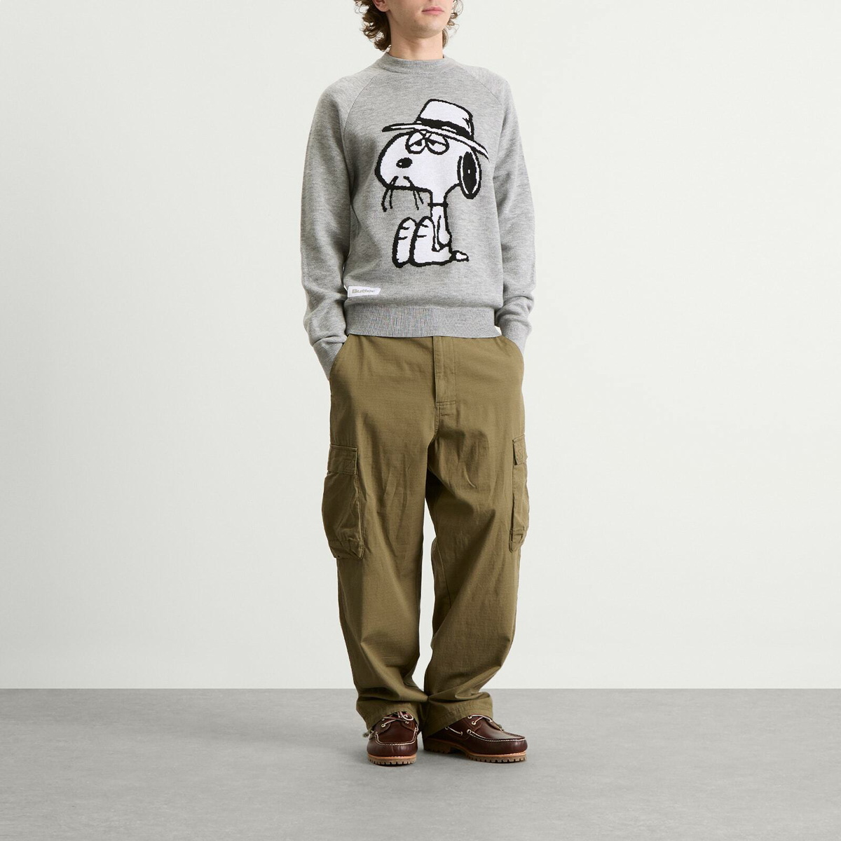 Butter Goods Men's x Peanuts Spike Knit Sweater in Ash Butter Goods