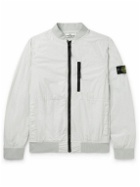 Stone Island Junior - Ages 8-9 Logo-Appliquéd Garment-Dyed Shell Bomber Jacket - Gray