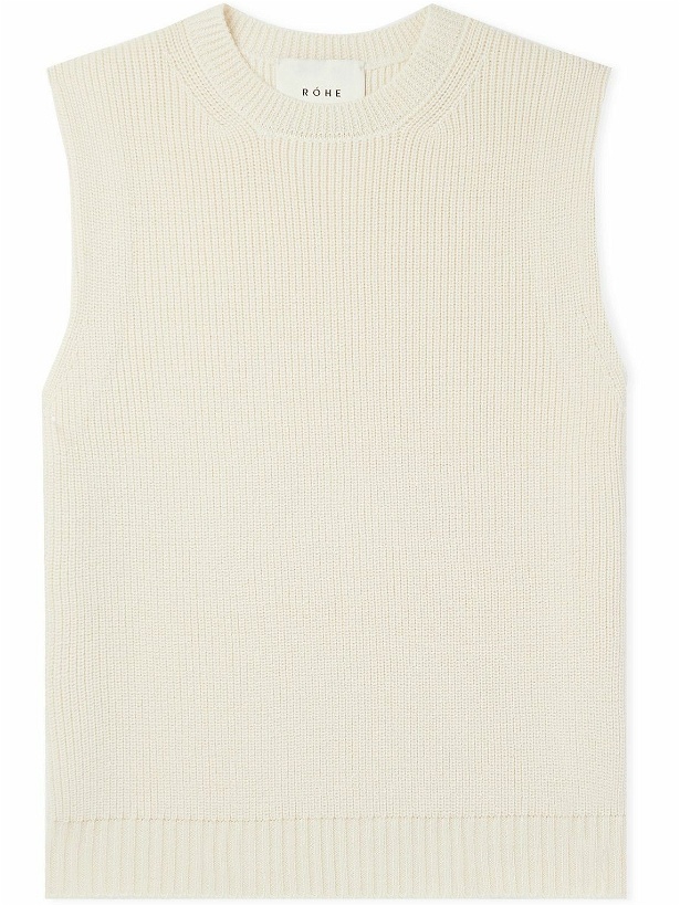 Photo: RÓHE - Ribbed Wool Sweater Vest - Neutrals