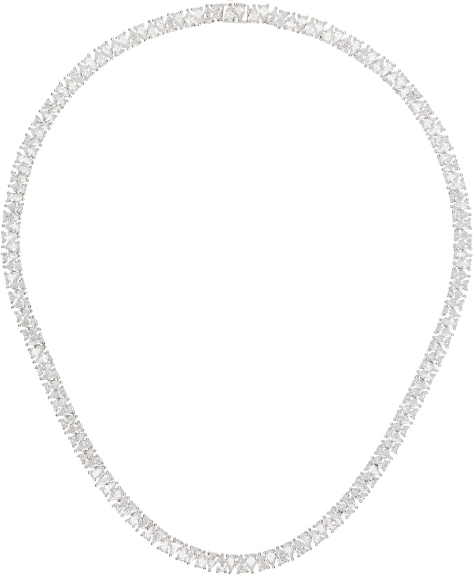 Photo: Hatton Labs Silver Drop Tennis Chain Necklace