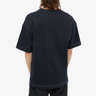 Comme des Garçons Homme Men's Contrast Stitch Pocket Logo T-Shirt in Navy