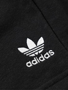 adidas Originals - Straight-Leg Logo-Embroidered Cotton-Blend Jersey Drawstring Shorts - Black