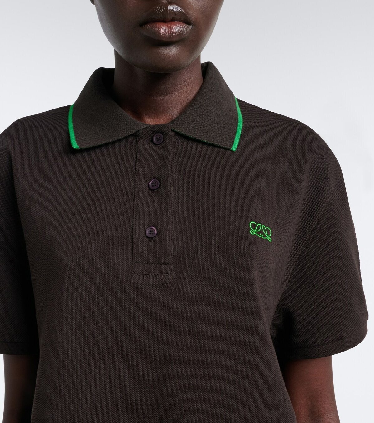 Loewe Double L cotton piqué polo shirt