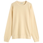 YMC Men's Almost Grown Waffle Sweatshirt in Off White