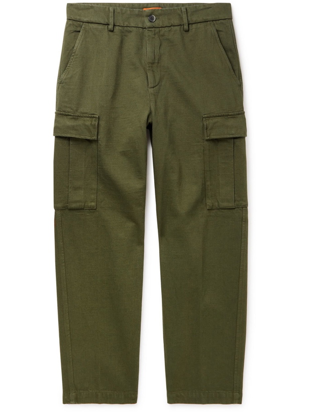 Photo: Barena - Fedoro Cotton-Twill Cargo Trousers - Green