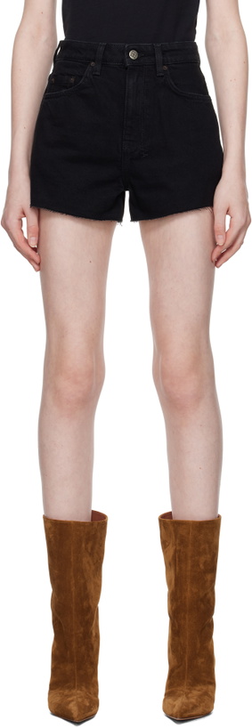 Photo: Ksubi Black Rise N Hi Authentik Denim Shorts