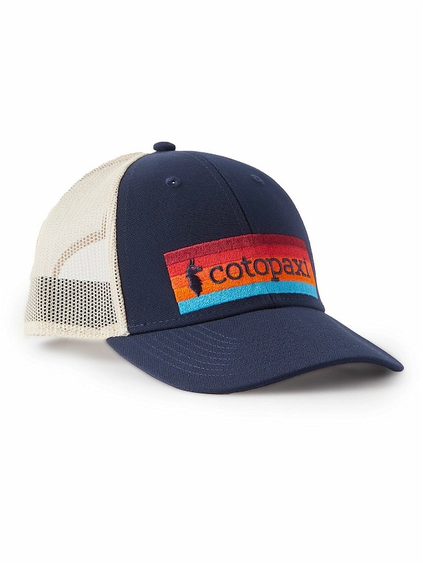 Photo: Cotopaxi - On the Horizon Logo-Embroidered Recycled-Canvas and Mesh Trucker Hat