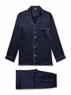 Zimmerli - Silk-Satin Pyjama Set - Blue