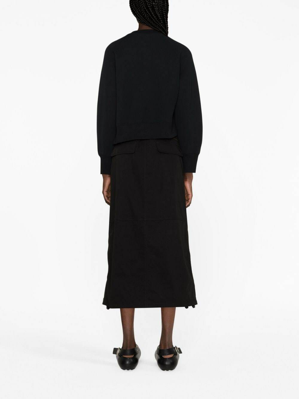 SACAI - Zip-detail Cotton Blend Sweatshirt Sacai