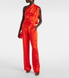 The Sei High-rise silk satin wide-leg pants