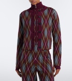 Perfect Moment Argyle wool cardigan