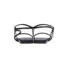 The Row Navy Bare Flat Sandals