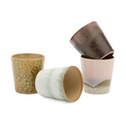 HKliving Coffee Mugs - Set of 4 in Serendipity 