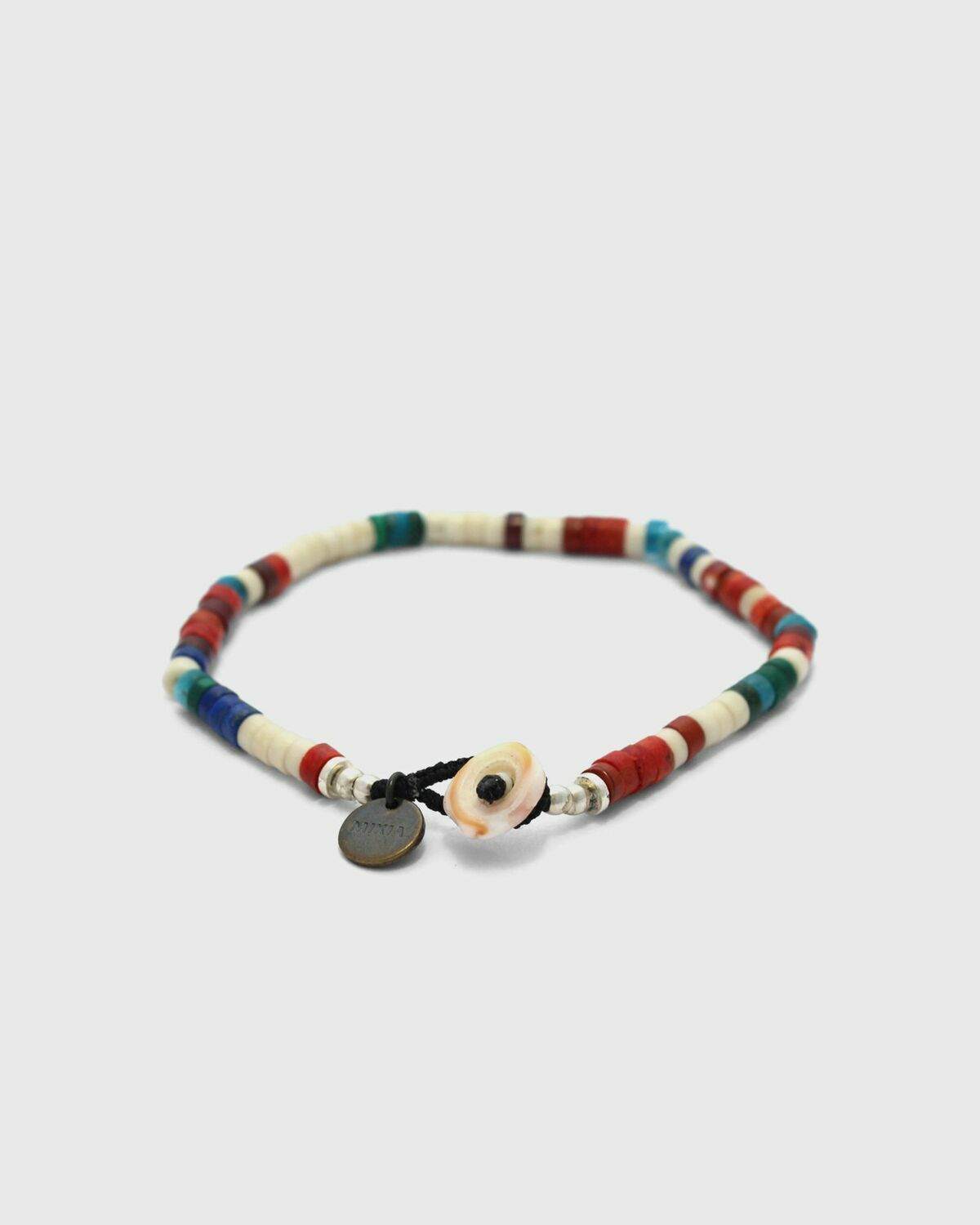 MIKIA Heishi beads multi/red Mens Bracelet