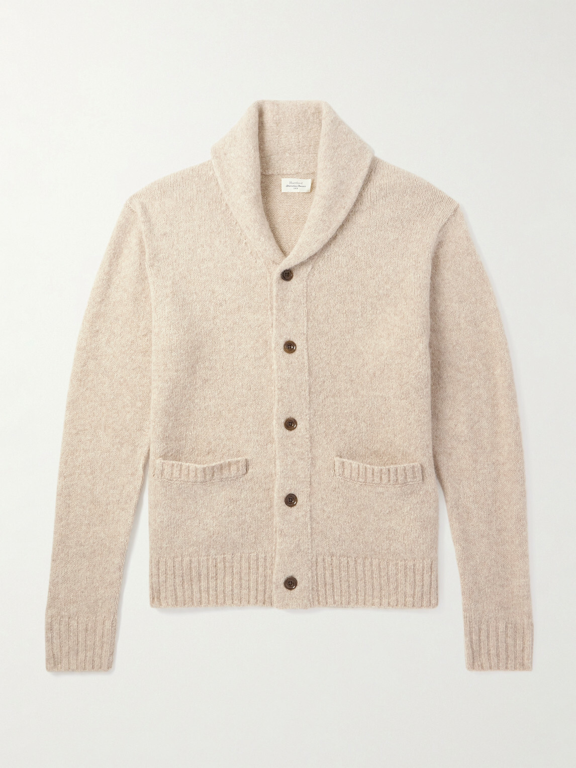 Hartford - Shawl-Collar Knitted Cardigan - Neutrals