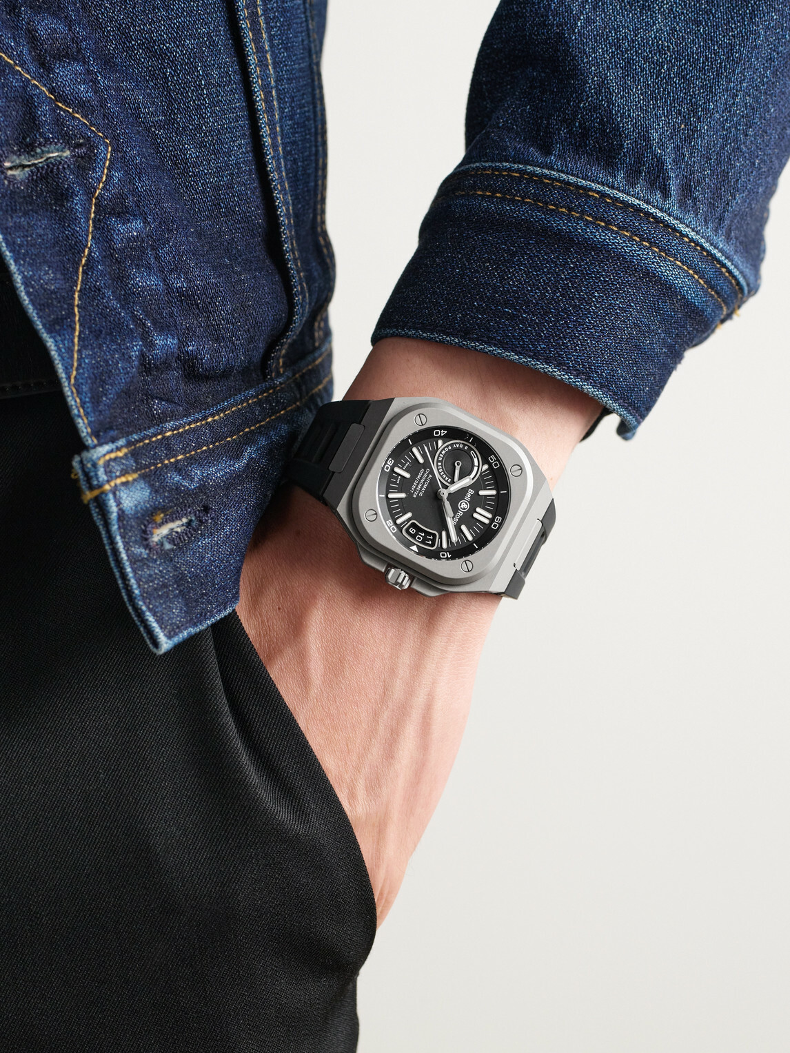 Bell & Ross - BR-X5 Automatic Chronometer Titanium Watch, Ref. BRX5R-BL-TI/SRB