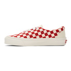 Vans Red and Off-White Checkerboard Era CRFT Sneakers